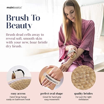 MainBasics Dry Brush for Lymphatic Health and Smooth Skin