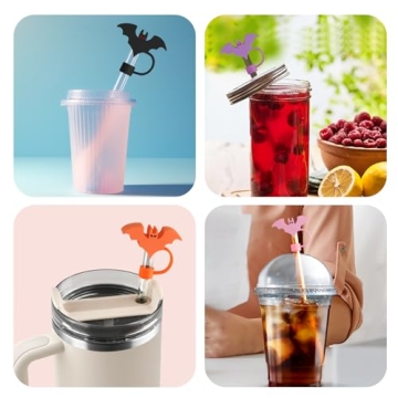 Cute Halloween Silicone Straw Covers for Stanley Cups