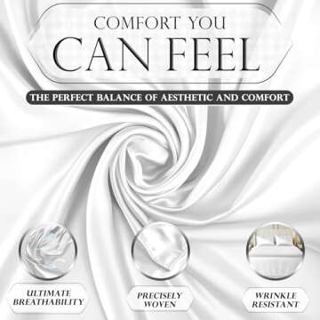 Luxury Satin Bed Sheets - Soft, Affordable Queen Set