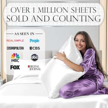 Luxury Satin Bed Sheets - Soft, Affordable Queen Set