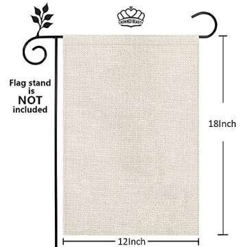 CROWNED BEAUTY Halloween I Smell Children Garden Flag 12×18 Inch Double Sided for Outside Small Burlap Black Holiday Yard Flag