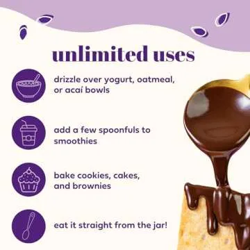 Soom Foods Chocolate Sesame Spread - 12oz (2 Pack) | Made with 3 Ingredients, Low Sugar, Dairy-Free, Nut-Free, Gluten-Free, Palm Oil-Free | 5g Protein | Better for You Chocolate Spread