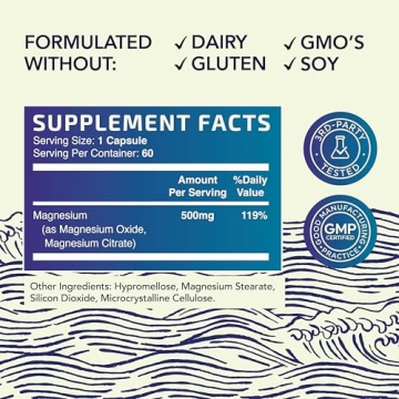 Magnesium Citrate Complex for Calm and Digestion Support | 500MG