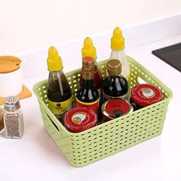 Kekow Plastic Storage Baskets for Stylish Organization