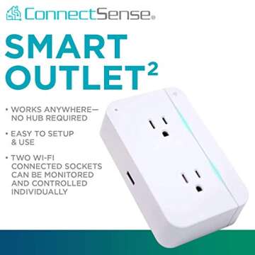 ConnectSense CS-SO-2 Smart Outlet² Plug, White