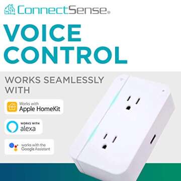 ConnectSense CS-SO-2 Smart Outlet² Plug, White