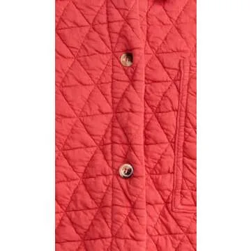SUNDRY Quilted Shacket for Women in Flare Red - Stylish