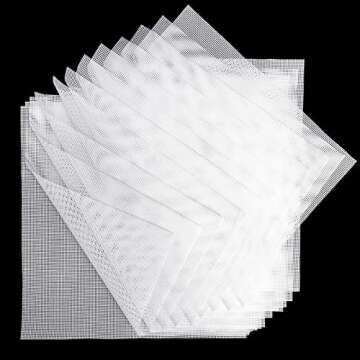 (12 Pack) Silicone Dehydrator Sheets, Dostk Premium Non Stick Silicone Mesh for Fruit Dehydrator, De...