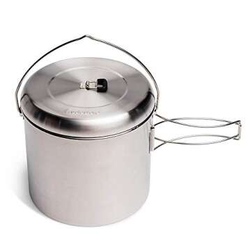 Solo Stove Pot 4000 - Lightweight Stainless Steel Camping Pot for All Outdoor Adventures