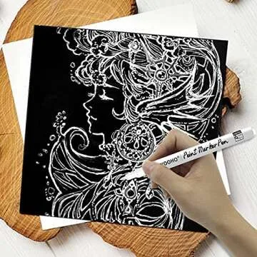 YOOHO Acrylic Paint Pen Set - 6 Color Markers