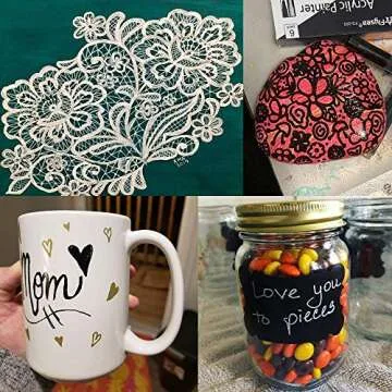 YOOHO Acrylic Paint Pen Set - 6 Color Markers