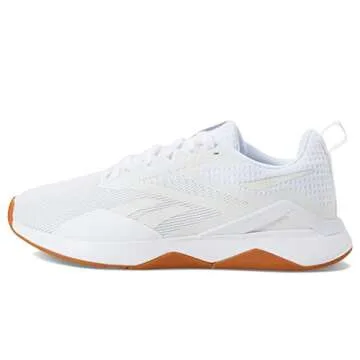 Reebok Women's Nanoflex TR 2.0 Cross Trainer, White/Pure Grey/Gum, 8