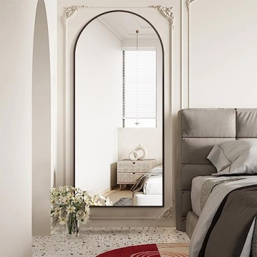Koonmi Arched Full-Length Mirror Elegant Modern Home Decor