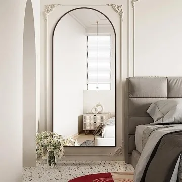Koonmi Arched Full-Length Mirror Elegant Modern Home Decor