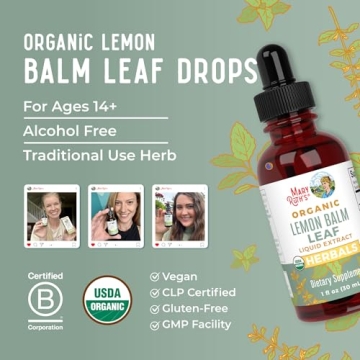 Organic Lemon Balm Leaf Extract for Mood Support