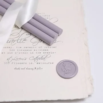 Elegant Mauve Glue Gun Sealing Wax Sticks for Invitations