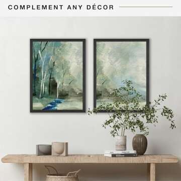 MCS Studio Gallery 20x27 Poster Frame Black Woodgrain, Vertical & Horizontal Wall Hanging Large Picture Frame for Photos, Posters & Art Prints (2-Pack)