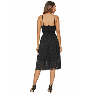 Buy Riatobe Women's Lace Floral Overlay Cocktail Dress Online