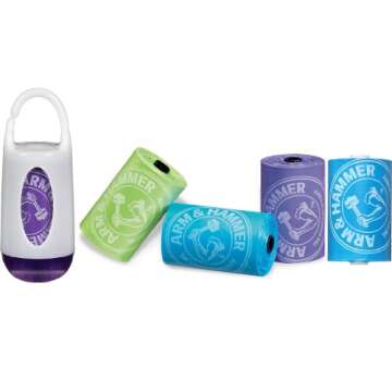 Munchkin Arm and Hammer Diaper Bag Dispenser WITH 36 Bag Refills