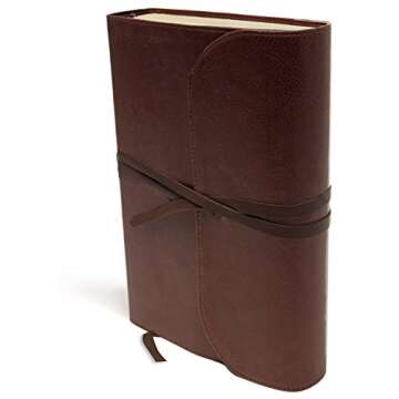 NIV Journal the Word Bible Large Print in Brown Leather