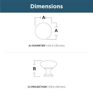 Franklin Brass 10-Pack Mushroom Cabinet Knobs in Bronze