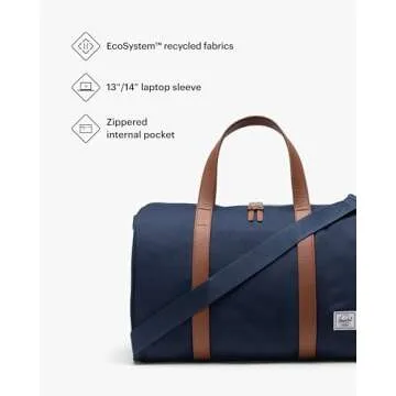 Herschel Novel Duffle - Eco-Friendly 43L Navy Bag