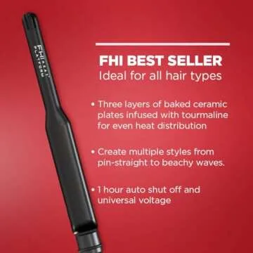 FHI HEAT Tourmaline Hair Straightener for All Hair Types