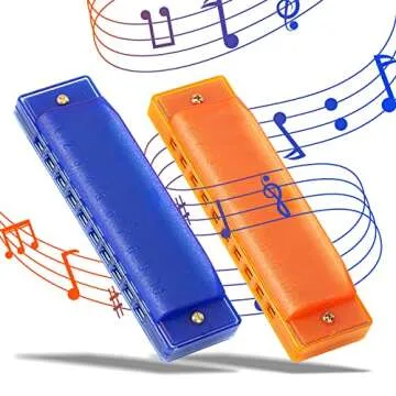 AMOR PRESENT Kids Harmonica Set for Musical Fun