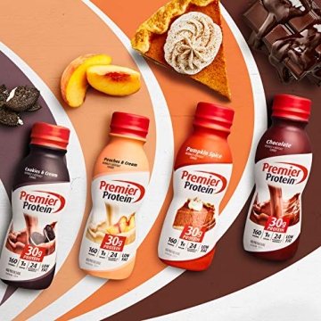 Premier Protein Shake 30g Protein Low Sugar Vitamins Peaches & Cream