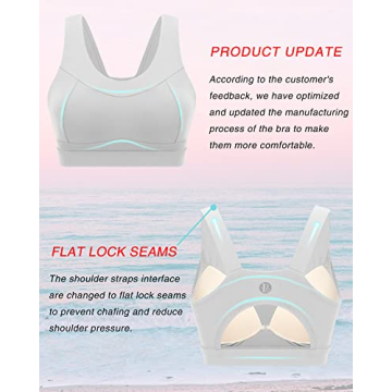 RUNNING GIRL High Impact Sports Bra for Women