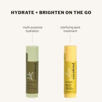 Cocokind Turmeric Mask Stick, Spot Treatment with Organic Turmeric, Tea Tree Oil, and Ginger Root, For Dark Spots and Acne