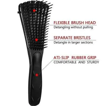 EZ Detangler Brush for Curly to Afro Textured Hair