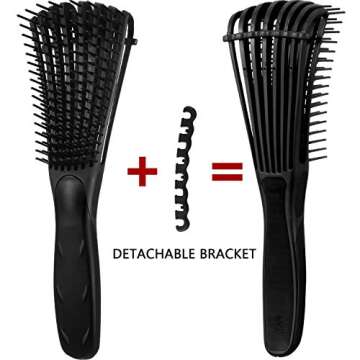 EZ Detangler Brush for Curly to Afro Textured Hair