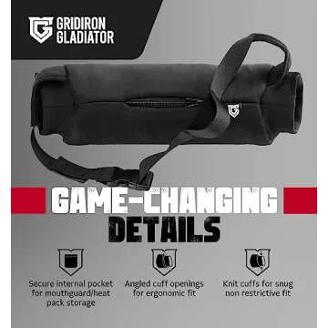 Gridiron Gladiator Football Hand Warmer Pouch - Hand Warming Pouch - Tactical Hand Muff Warmer - Golf Hand Warmer Pouch