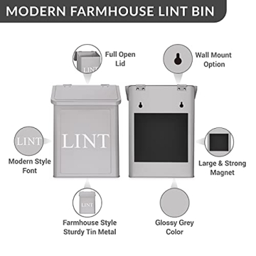 Calindiana Magnetic Lint Bin - Stylish Laundry Solution
