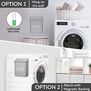 Calindiana Magnetic Lint Bin - Stylish Laundry Solution