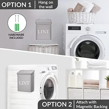 Calindiana Magnetic Lint Bin - Stylish Laundry Solution