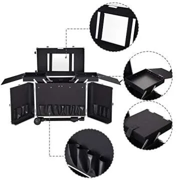 Portable Professional Hair Stylist Makeup Train Case