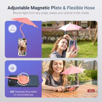 Magnetic Phone Umbrella for Sun Control - Universal Shade