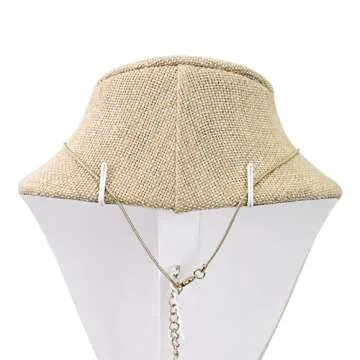 Elegant Linen Necklace Display Holder for Jewelry Showcase