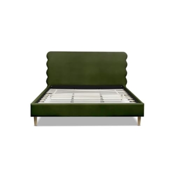Stockholm Modern Wavy Headboard King Size Bed Frame