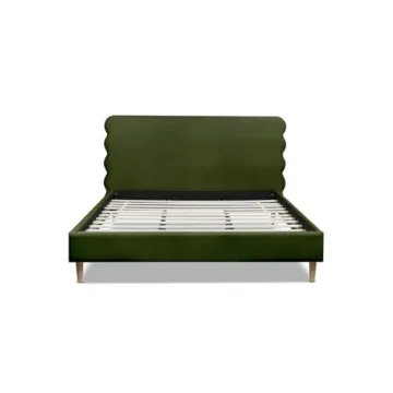 Stockholm Modern Wavy Headboard King Size Bed Frame