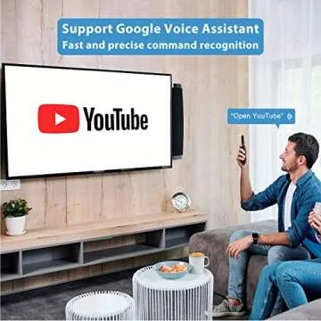 ZYF Z10 Air Mouse, 2.4G Backlit Voice Remote Control with Wireless Keyboard Touchpad, for Nvidia Shield, Android TV Box, PC, Projector, HTPC (Not Compatible with Smart TV) - Black