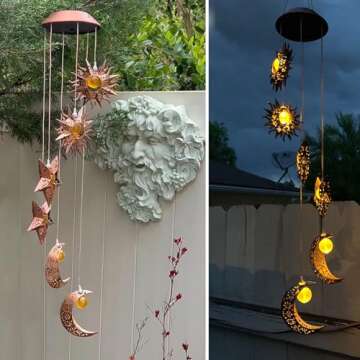 Enchanting Tryme Solar Wind Chimes for Outdoor Decor