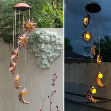 Enchanting Tryme Solar Wind Chimes for Outdoor Decor
