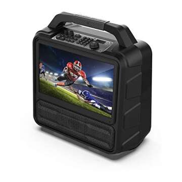 Monster Vision | Portable Entertainment System, 15.6” Full HD Screen, 60W Audio | Up to 25 Hours P...