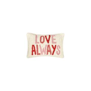 Peking Handicraft Love Always Hook Pillow - Stylish Home Accent