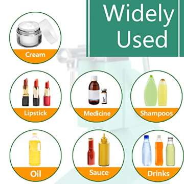 Manual Paste Liquid Filling Machine, Liquid Filling Machine (With Transparent Hopper), Lightweight Bottle Filler machine 5-50ml A03 Pro