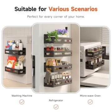 Magnetic Spice Rack Organizer for Easy Kitchen Access