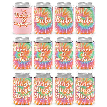 Hippie Tie Dye Bachelorette Can Sleeves for Bridal Parties